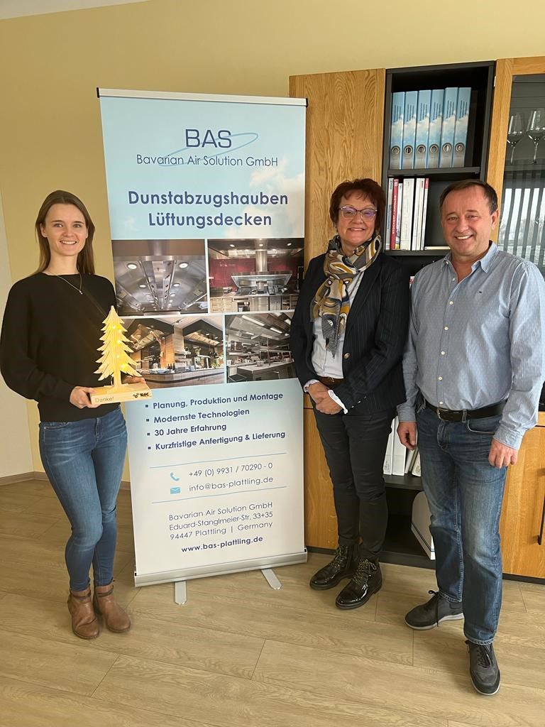 1500 Euro Spende von der BAS Bavarian Air Solution GmbH