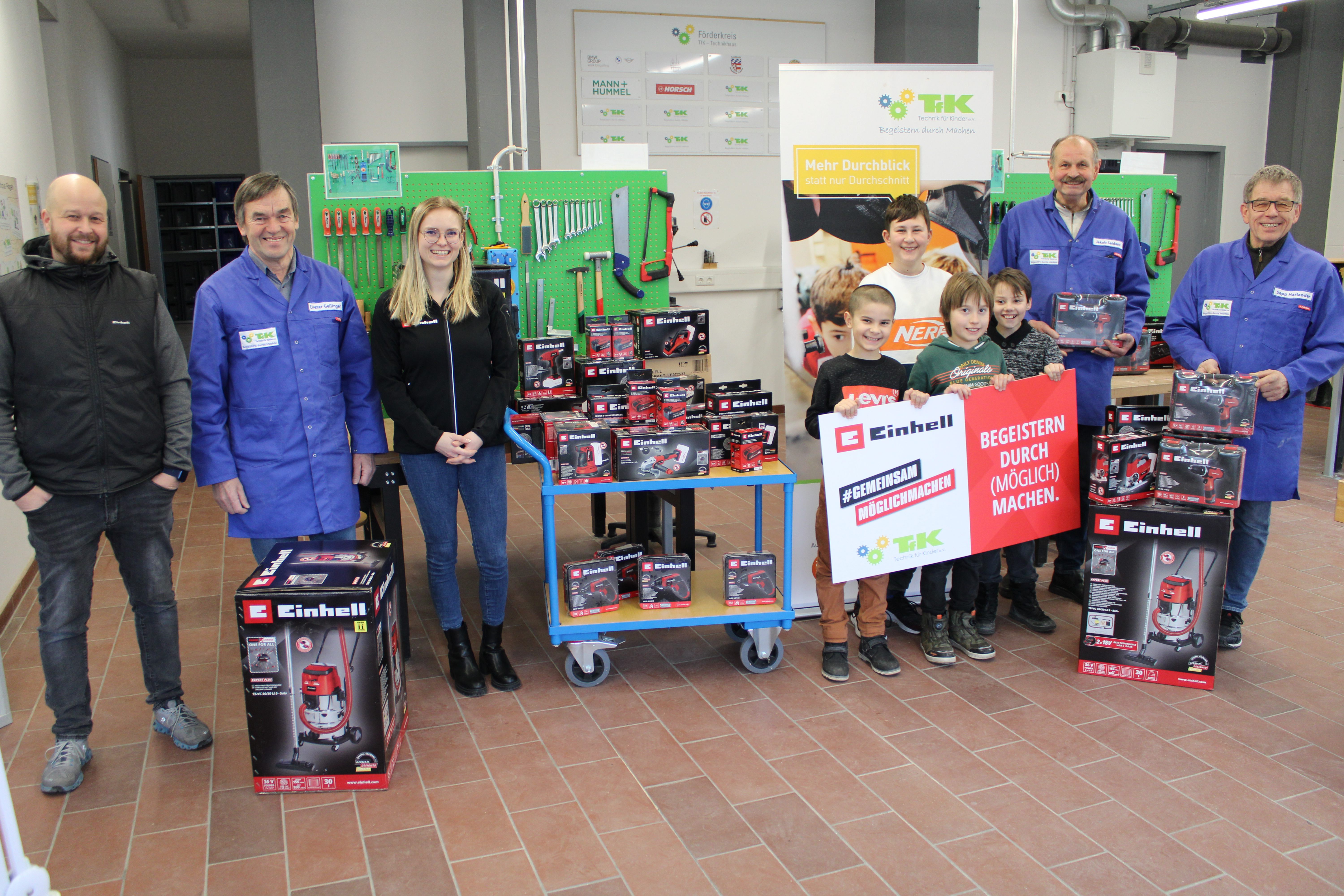 TECHNIKHAUS "Materialspende von der Einhell Germany AG"